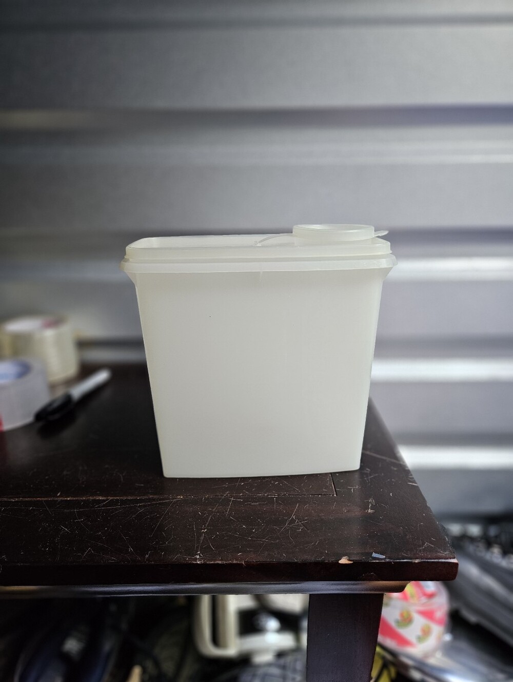 Tupperware #469 Tall Cereal Dry Goods Container & Flip Top Lid